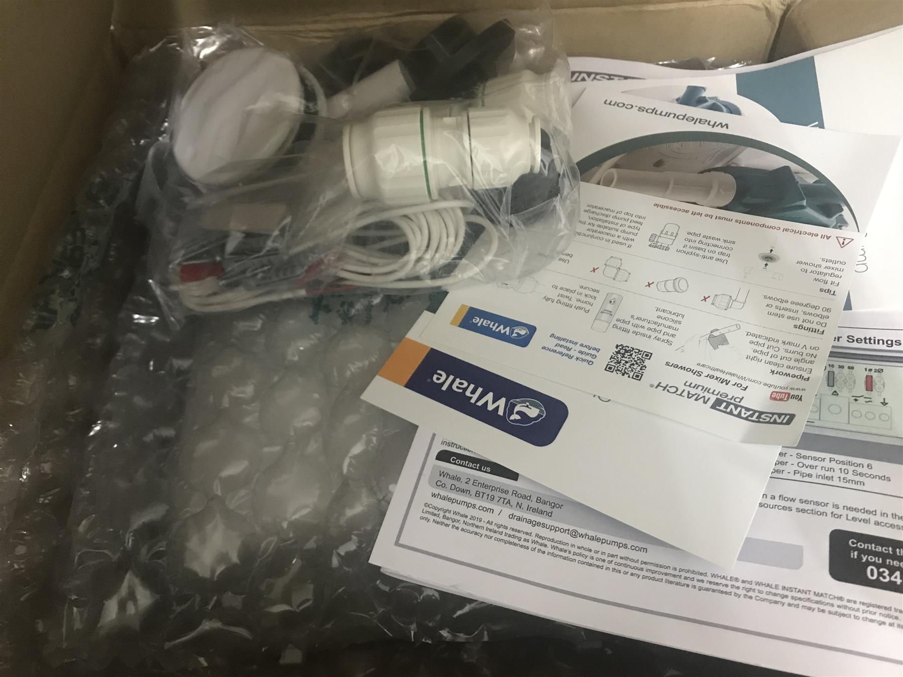 Whale Instant Match Shower Drain Kit SDP124T (Tray Gulley Kit)