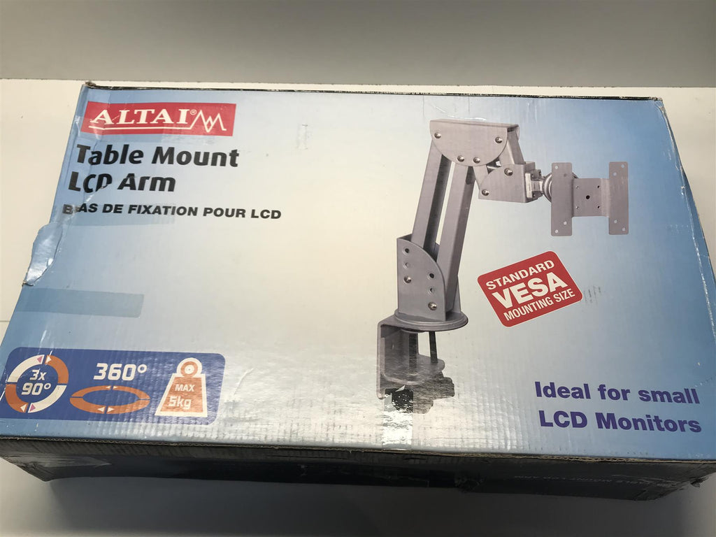 ALTAI TABLE MOUNT LCD ARM VESA 75x75 100x100 MAX 5kg