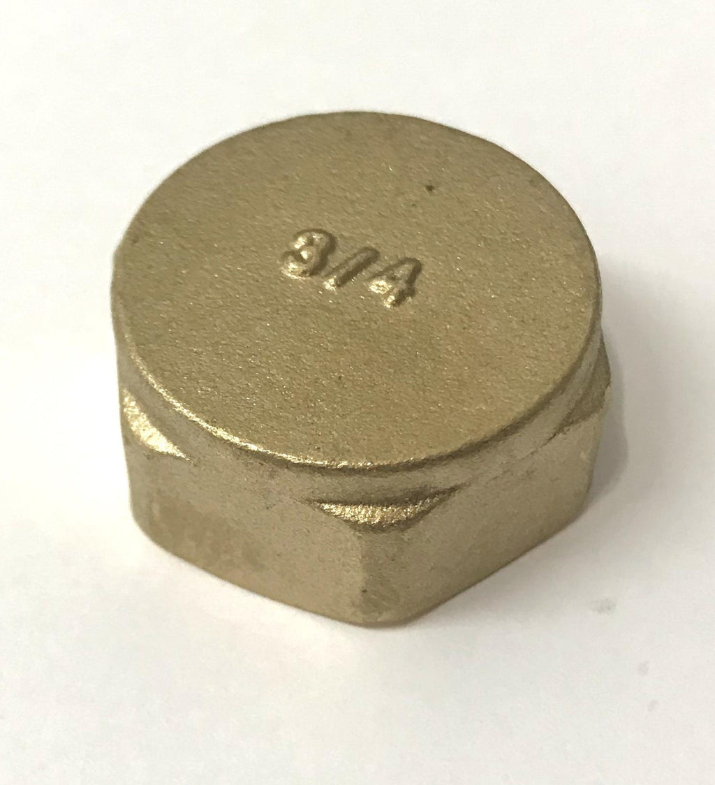 BRASS FEMALE BLANKING CAP STOP END SIZES 3/4" BSP