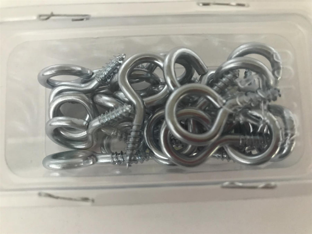 Screw In Eye Eyelet Hooks 35mm x 8g (Pack 25)