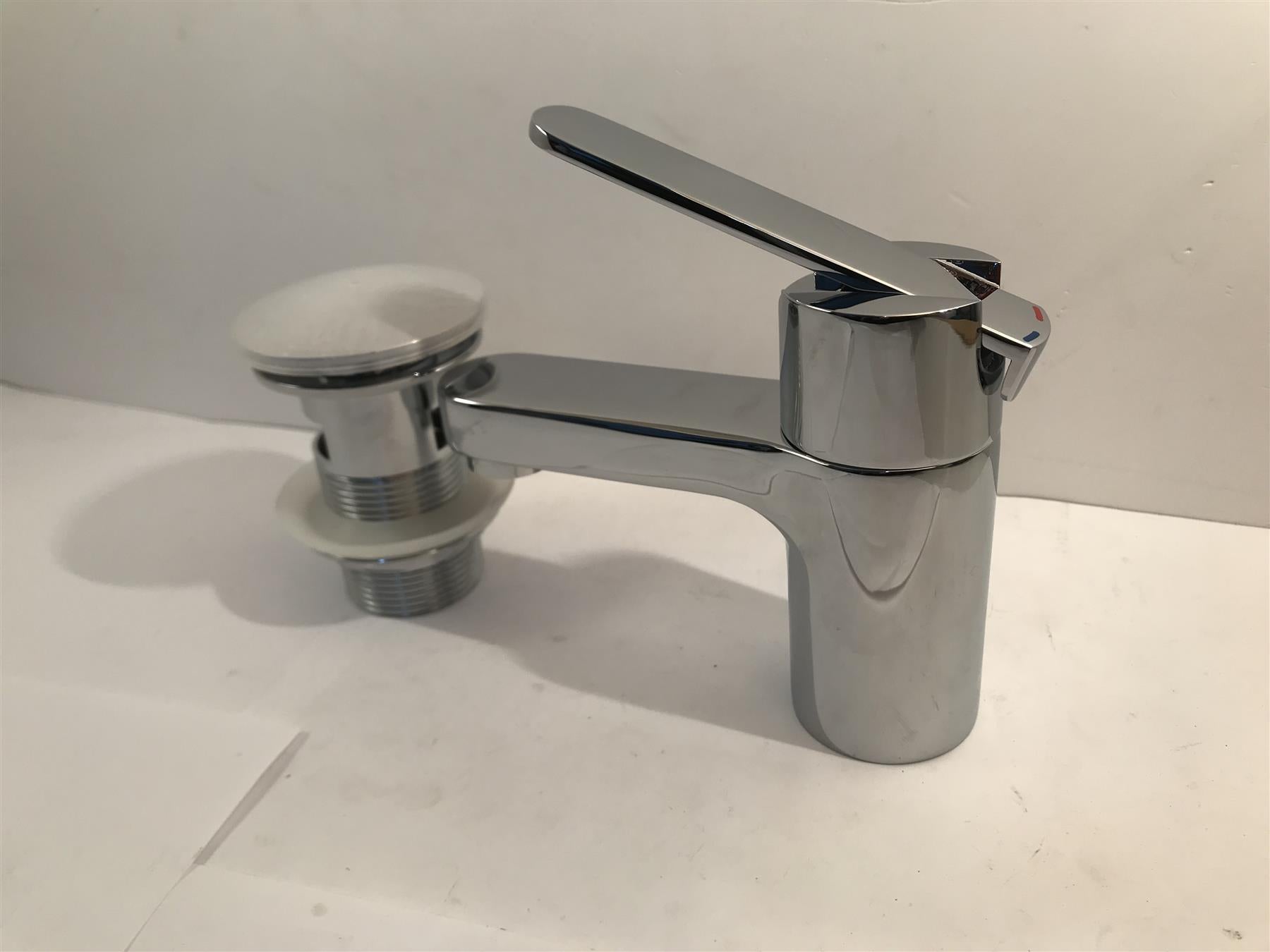 Esteem Mono Basin Tap with Click Waste  E60037  Chrome