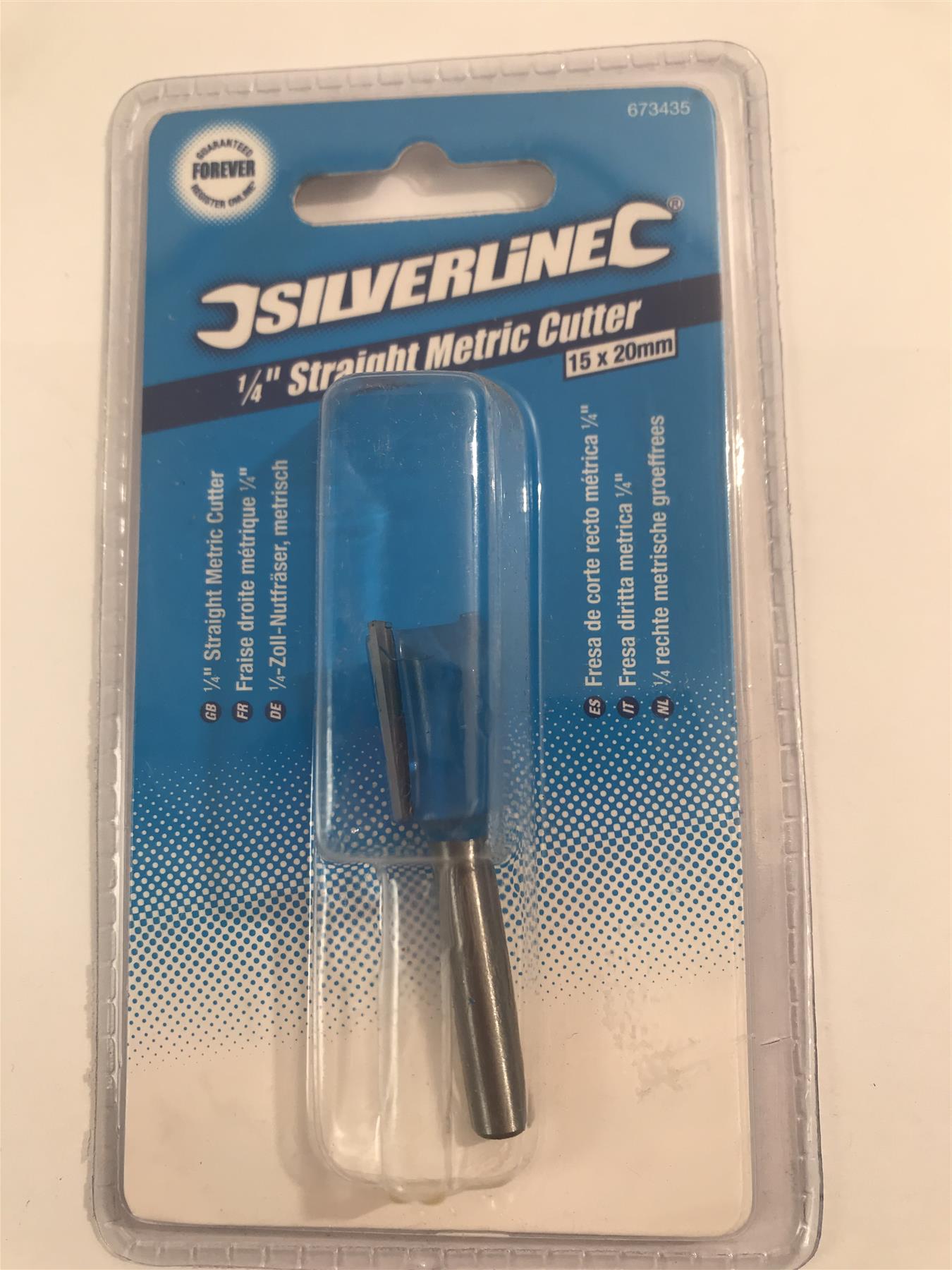 Silverline 1/4" Straight Metric Cutter 15 X 20Mm 673435