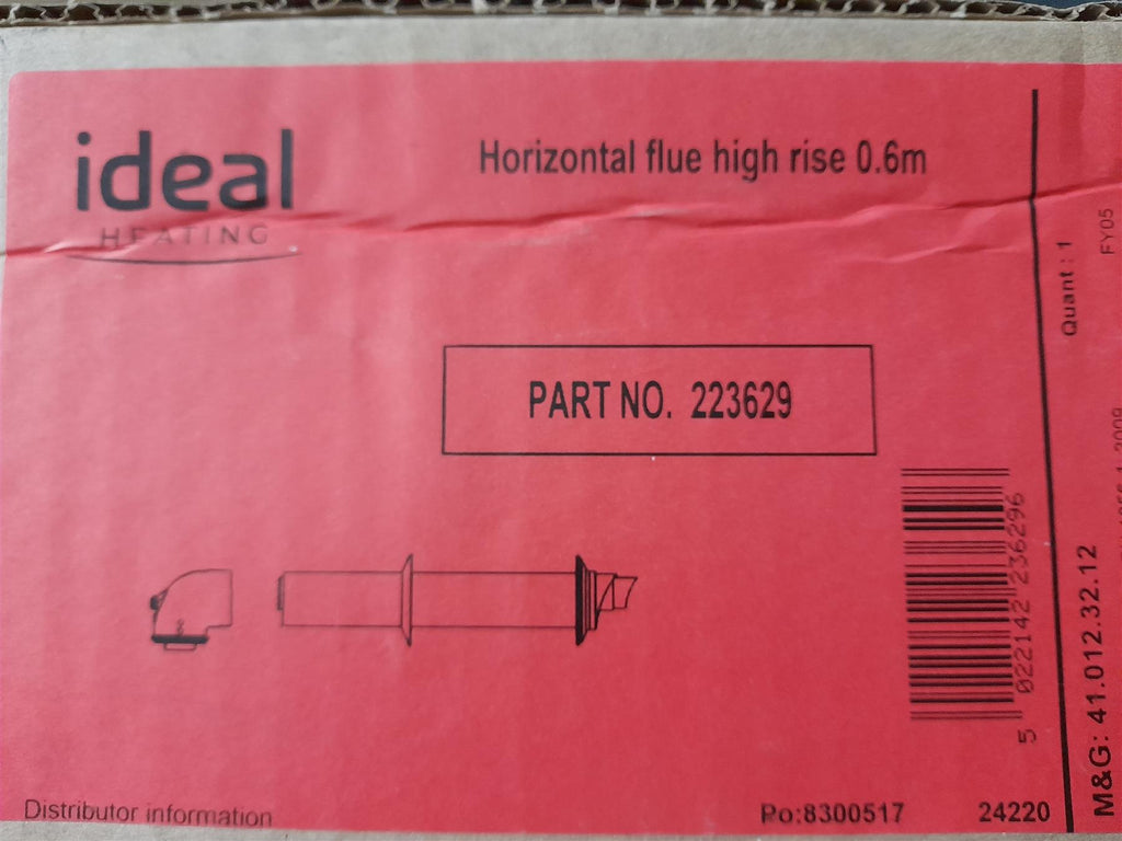 Ideal 223629 horizontal flue terminal high rise 0.6M