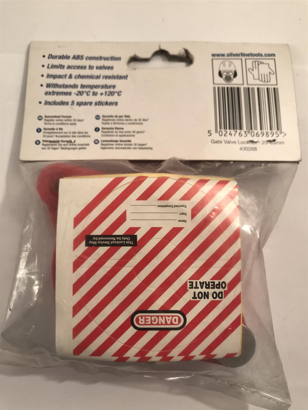 Silverline Fate Valve Lockout  25 - 63mm  430268