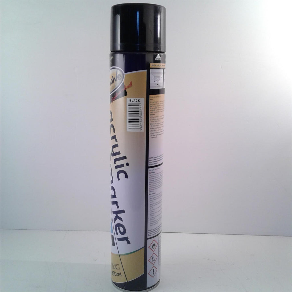 Prosolve Black Acrylic Linemarker Xylene Free 750ml