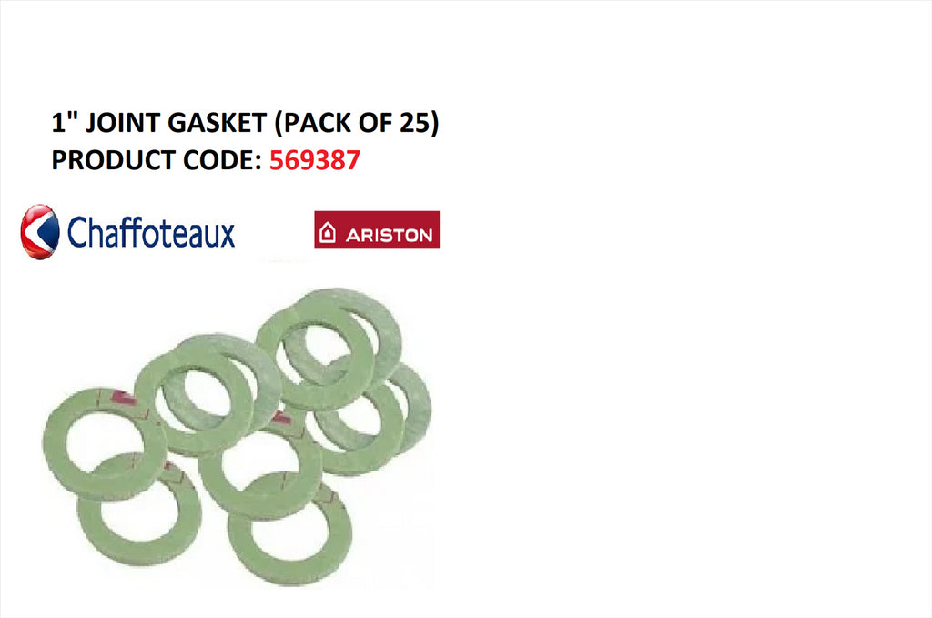 NEW Chaffoteaux Ariston 1" Gasket WASHER Boiler 569387 Genuine (25 Pack)