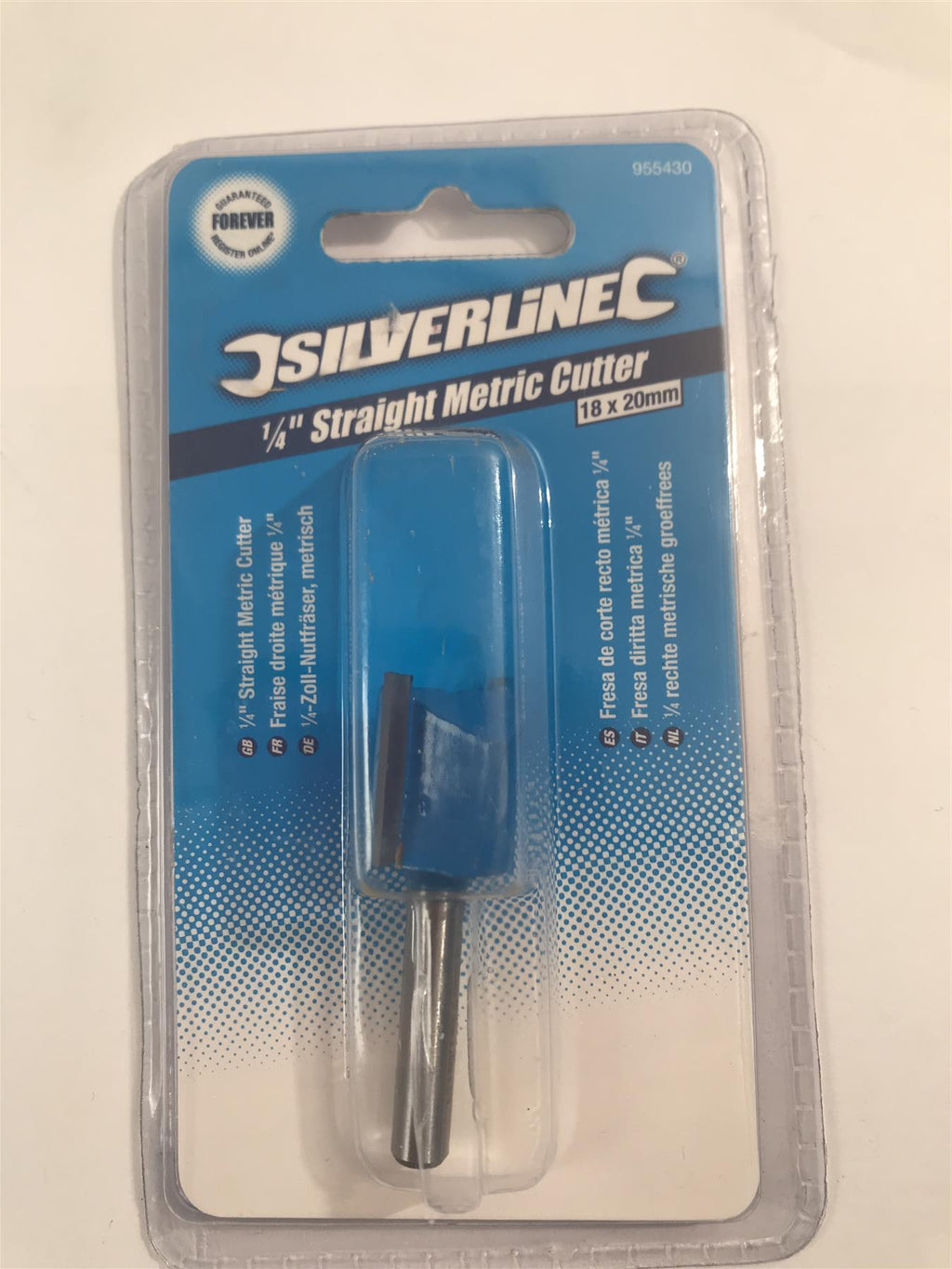 Silverline 1/4" Straight Metric Cutter 18 x 20mm 955430