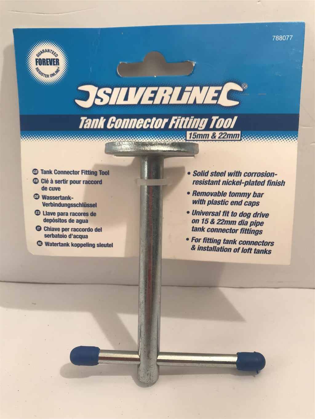 Silverline Tank Connector Fitting Tool 15mm & 22mm 788077
