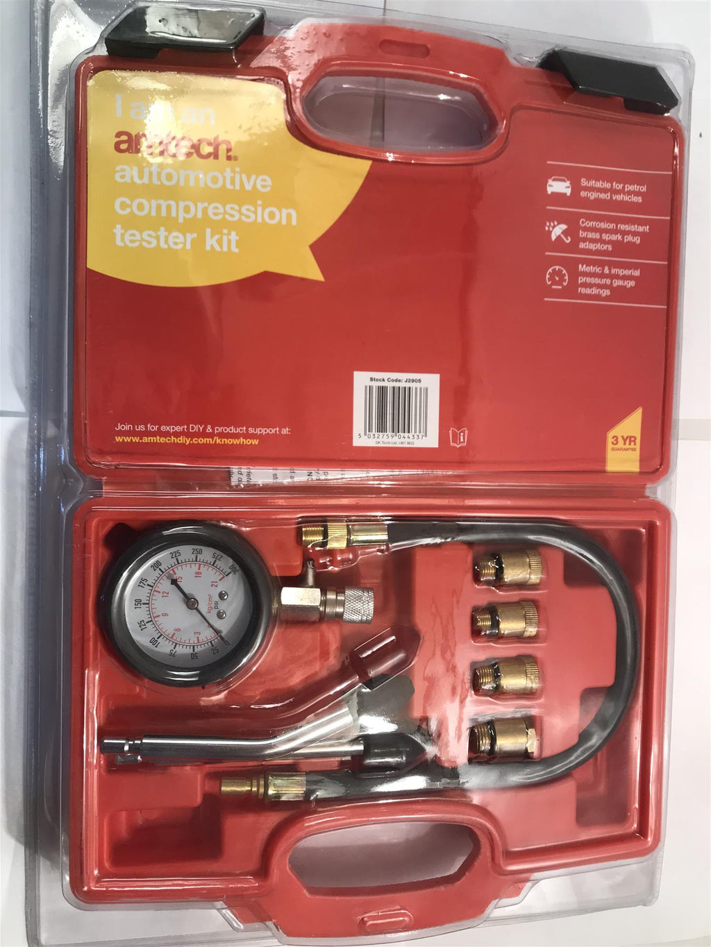 Amtech Automotive Compression Tester Kit  J2905