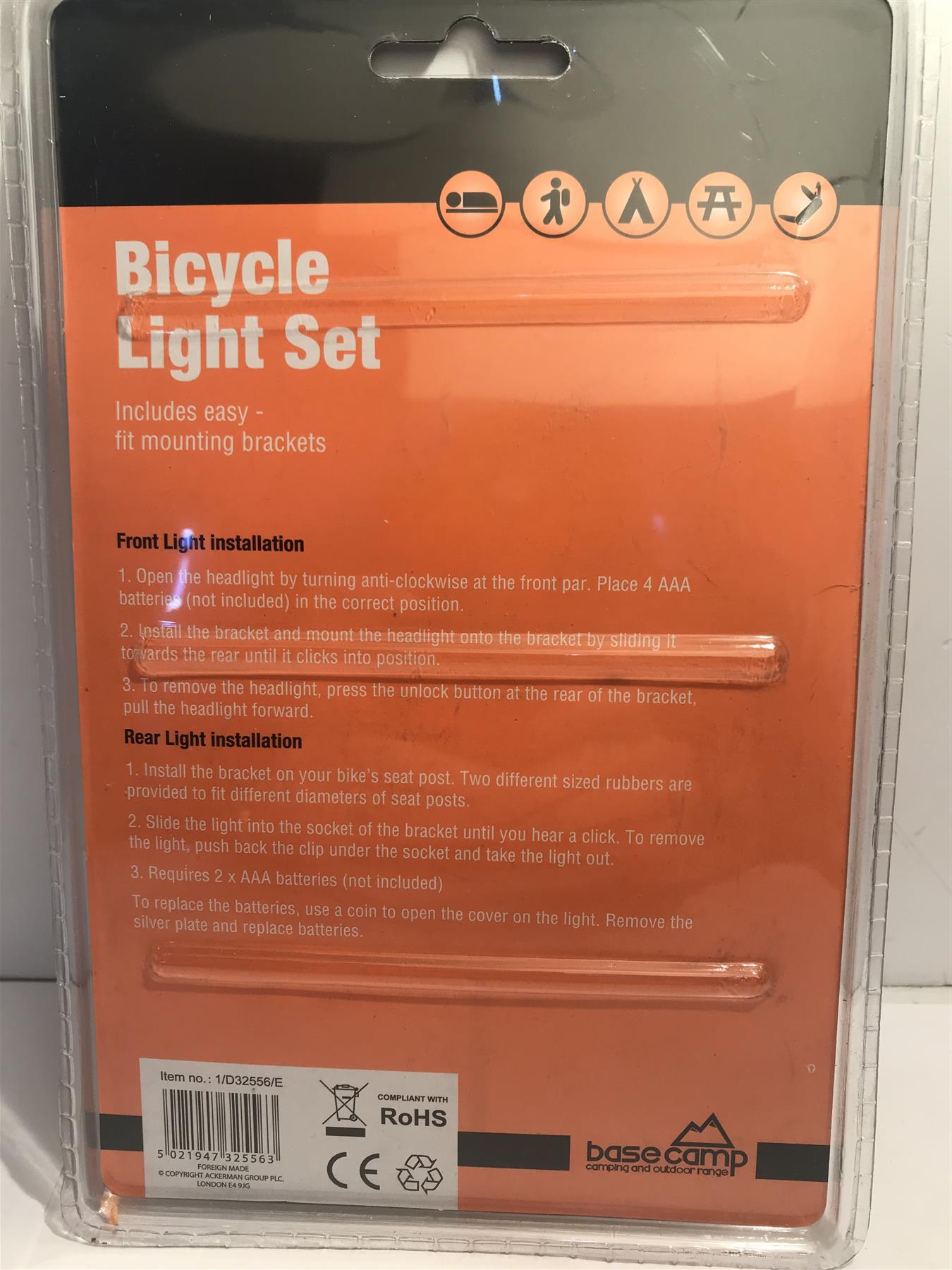 Westwoods Bicycle Light Set - 1/D32556/E