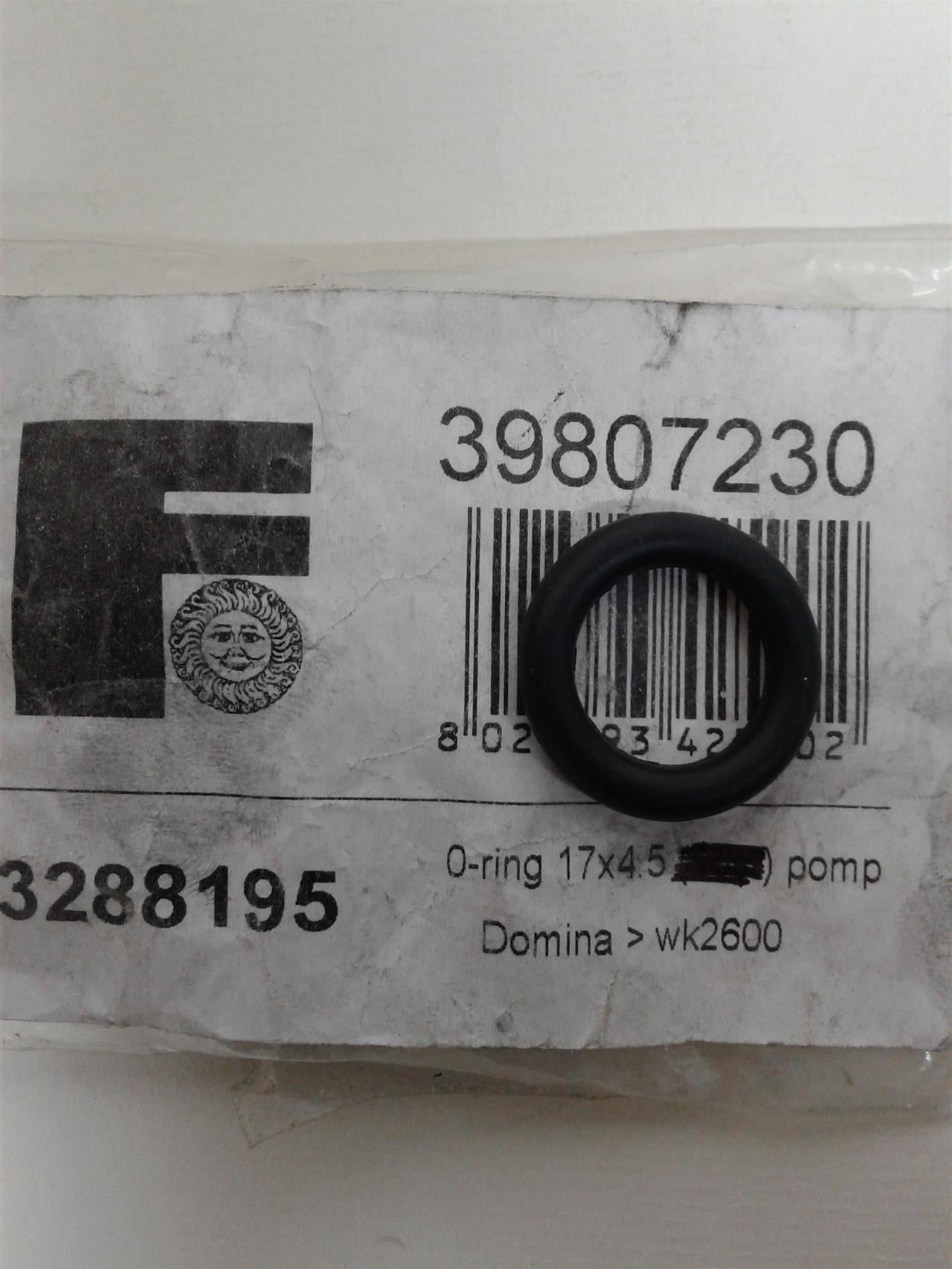 NEW FERROLI MODENA PUMP O RING 17x4.5 39807230 (EACH)