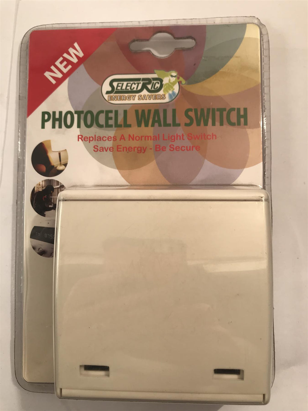 Selectric Energy Saver Photocell Wall Switch 1-8hr adjustable on/off time EWS-PC