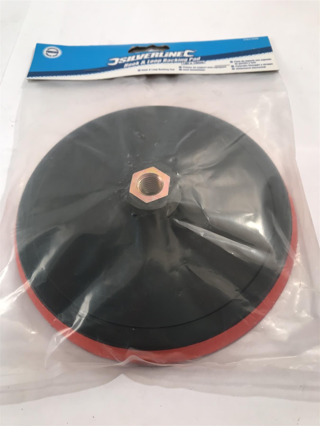 Silverline Hook and Loop Backing Pad - 180 x 10mm  282398