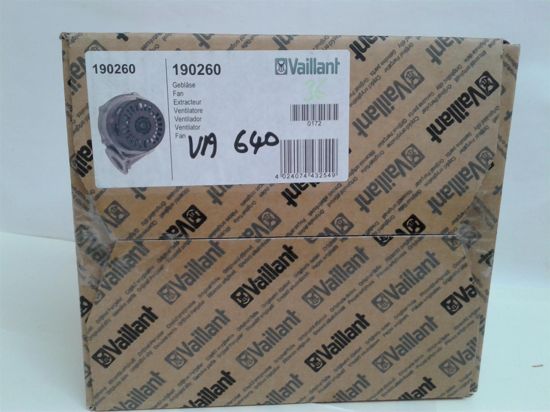 New VAILLANT 190260 Fan Assembly