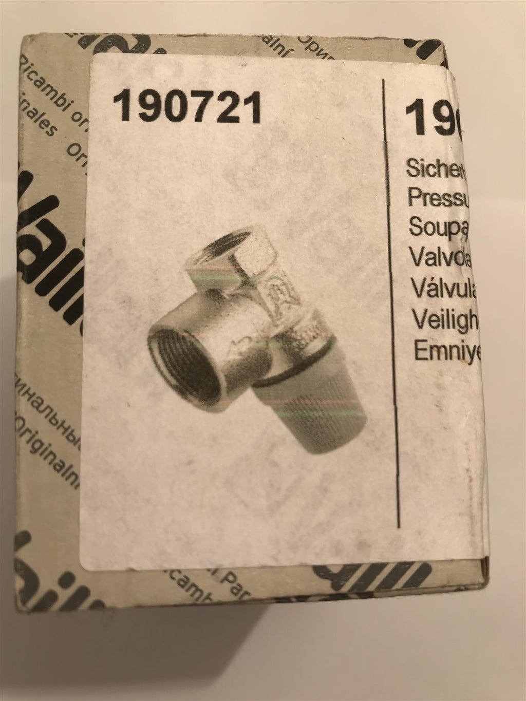 Genuine Vaillant 190721 PRESSURE RELIEF VALVE