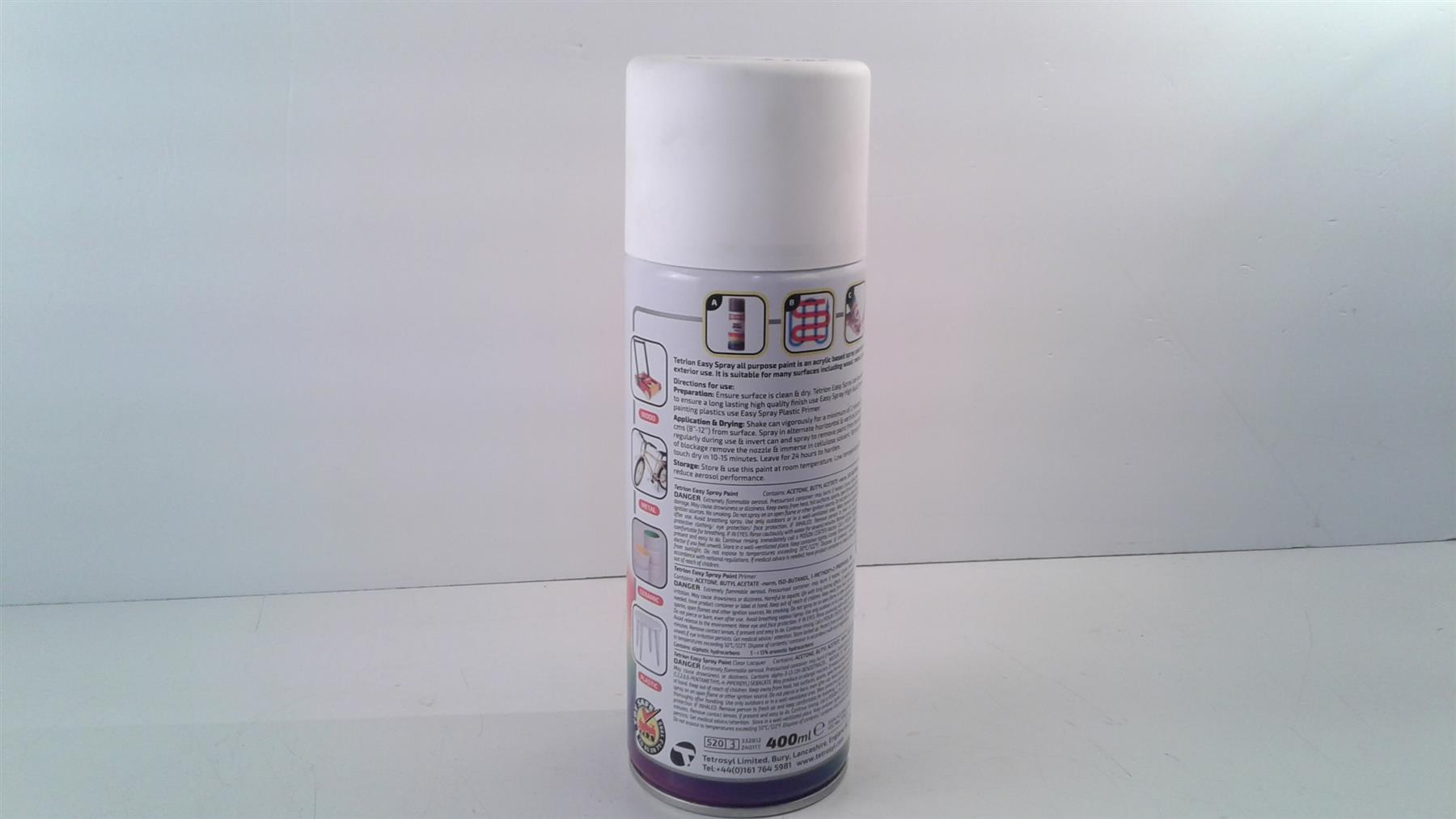 Tetrion EHW406 Easy Spray Hi Build Primer - White 400ml EHW406