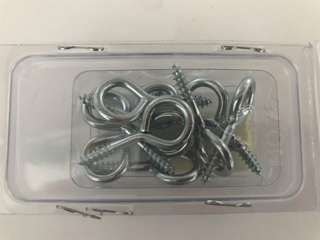 Screw In Eye Eyelet Hooks 40mm x 8g (Pack 10)