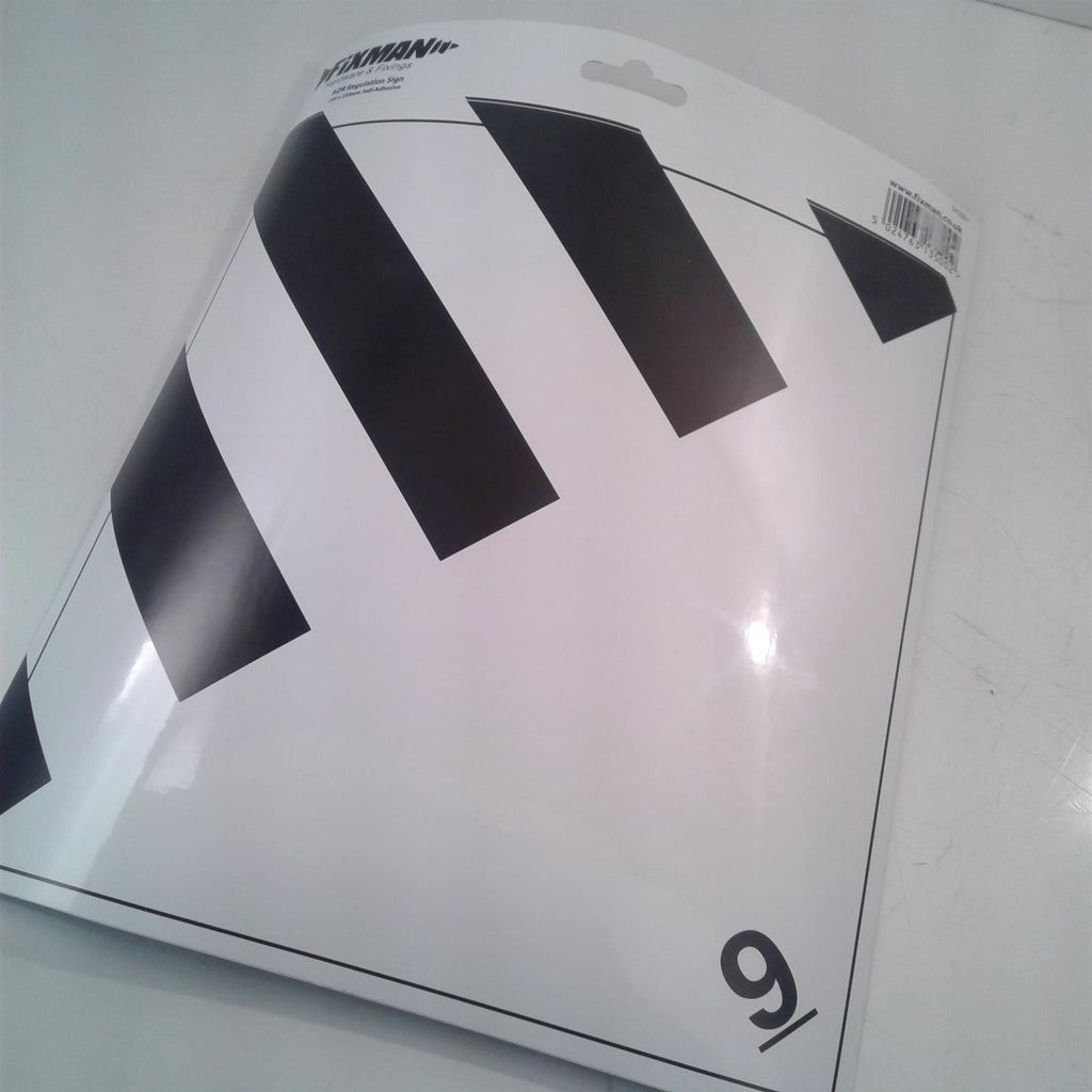 Fixman 343291 ADR Dangerous Goods Regulation Sign 250 x 250mm