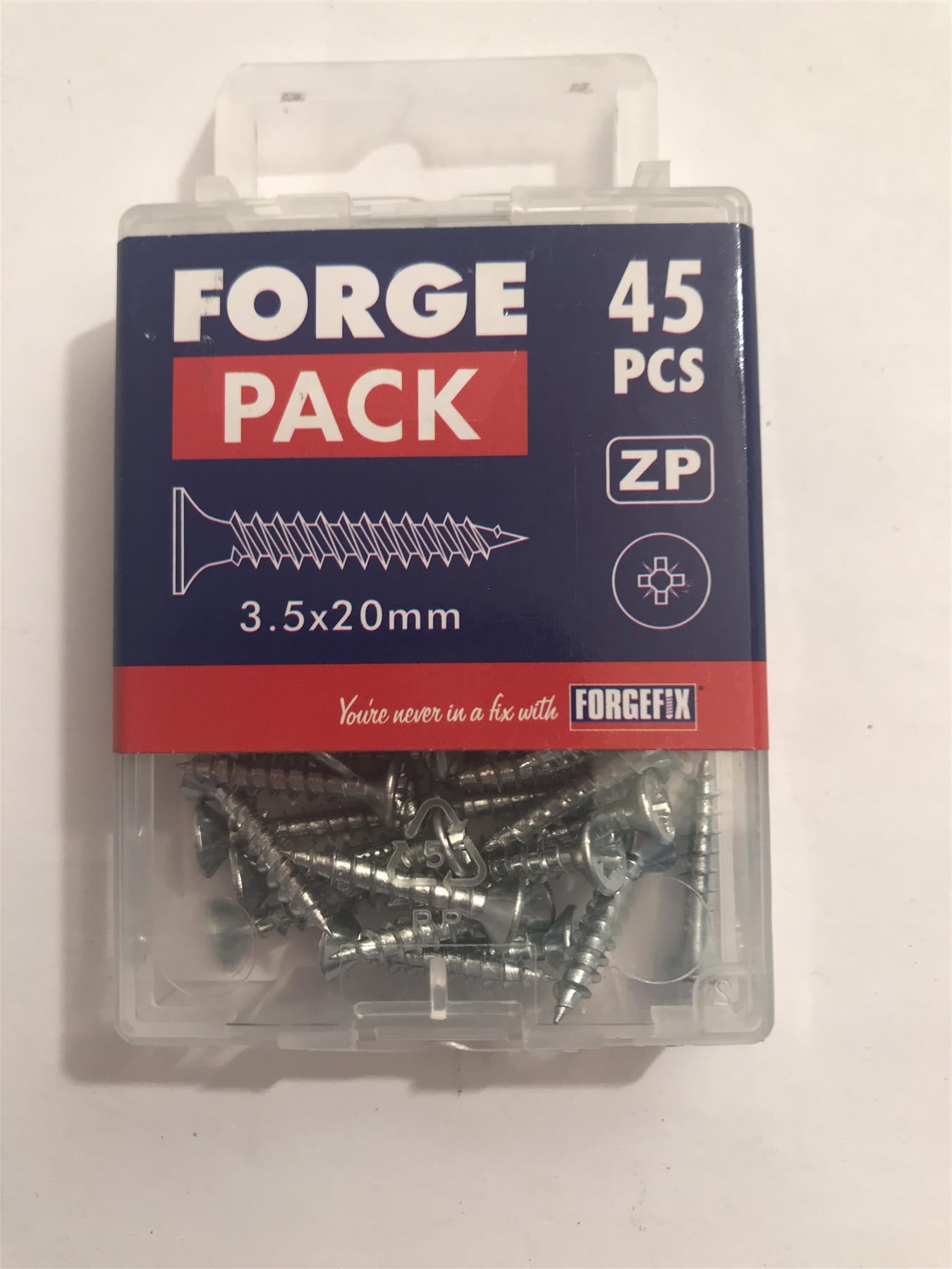 ForgeFix Multi-Purpose Pozi Screw 3.5 x 20mm (45 Pack) FPMPS3520ZP