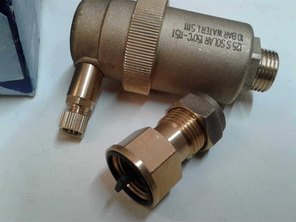 NEW Jet Solar High Temp Automatic Air Vent & Isolation Valve 15mm N01020