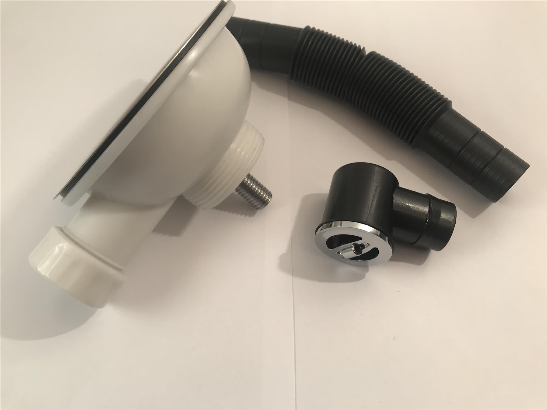 1 1/2" BASKET STRAINER SINK WASTE WITH ROUND OVERFLOW ACMSWBSO-H