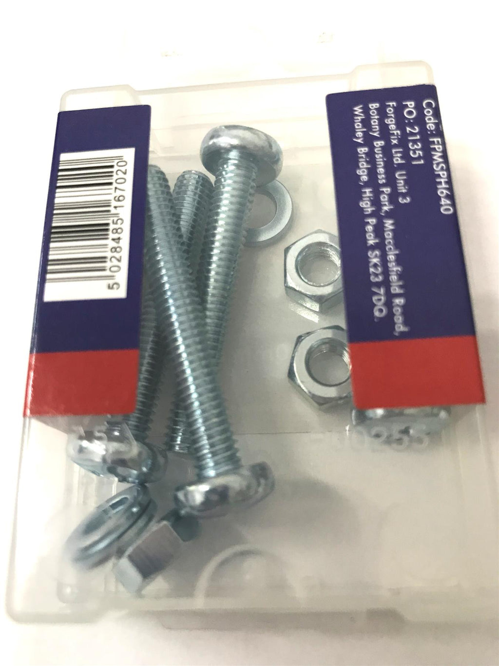 ForgePack Mach Screw FPMSPH640 4 pack Pan Head M6x40mm