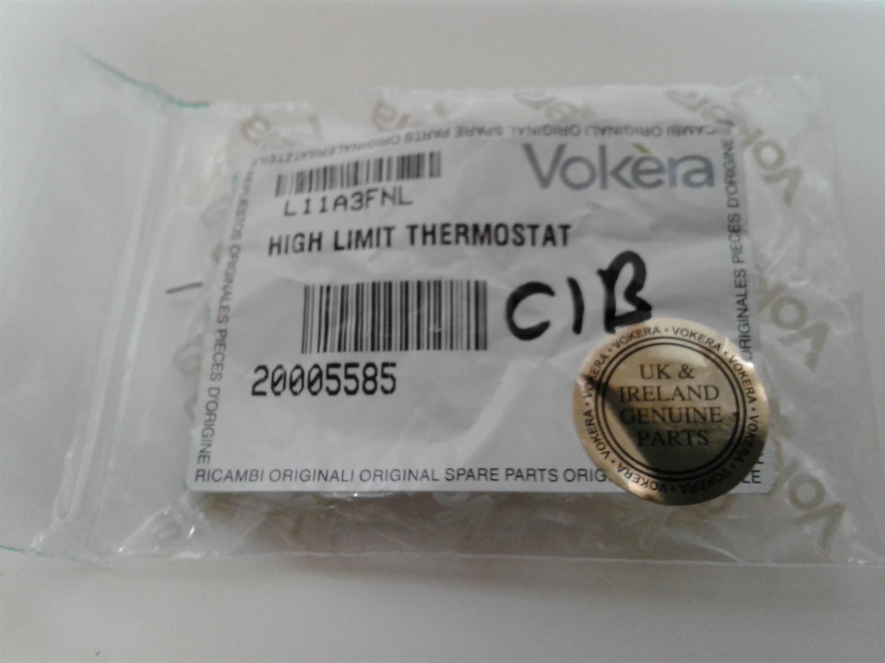 Vokera Compact 24SE 25 25A 29 & 29A Boiler High Limit Thermostat 20005585