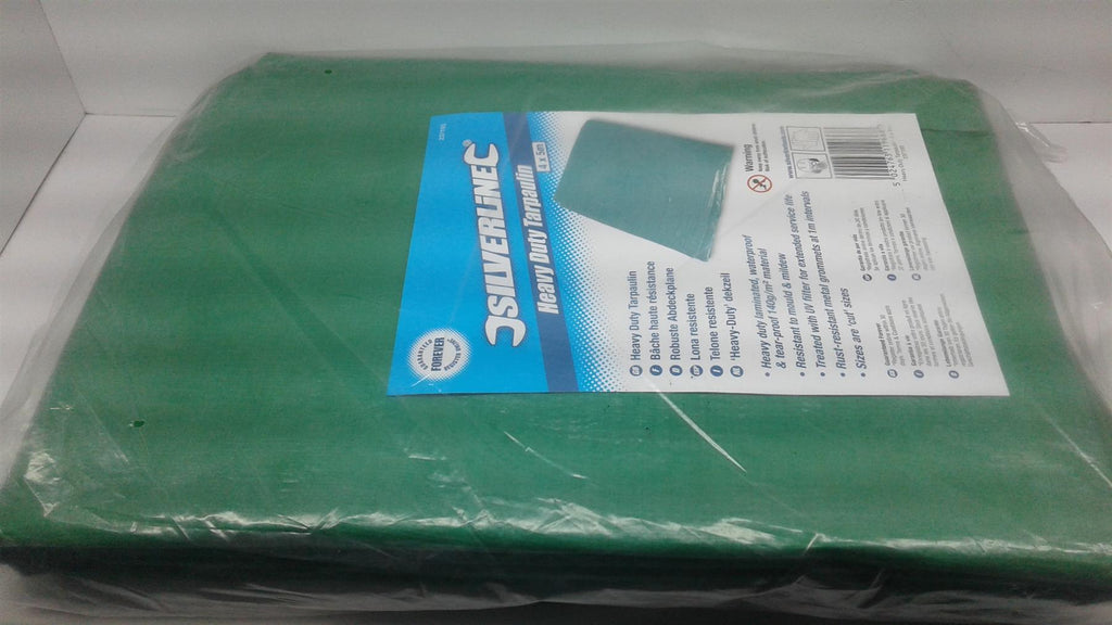 Silverline 237193 Heavy Duty Tarpaulin, 4 x 5 m