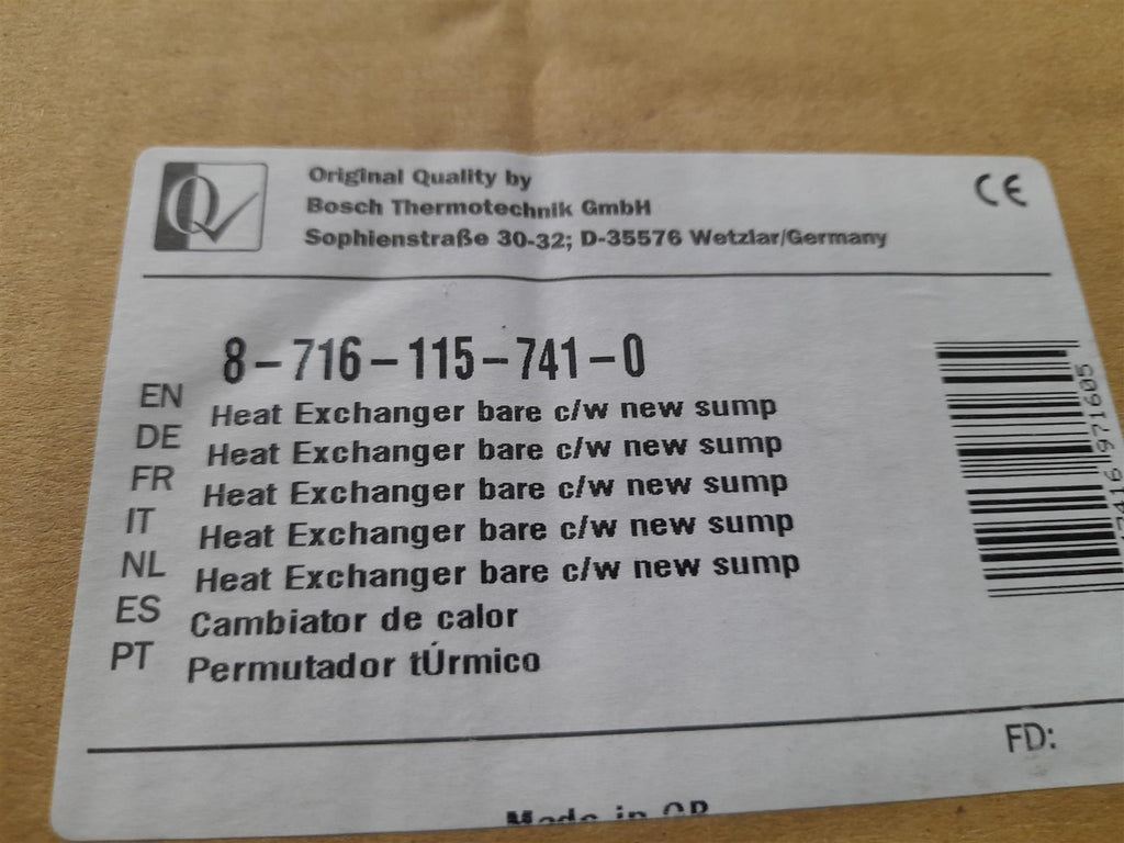 WORCESTER GREENSTAR MAIN HEAT EXCHANGER 87161157410  WITH SUMP