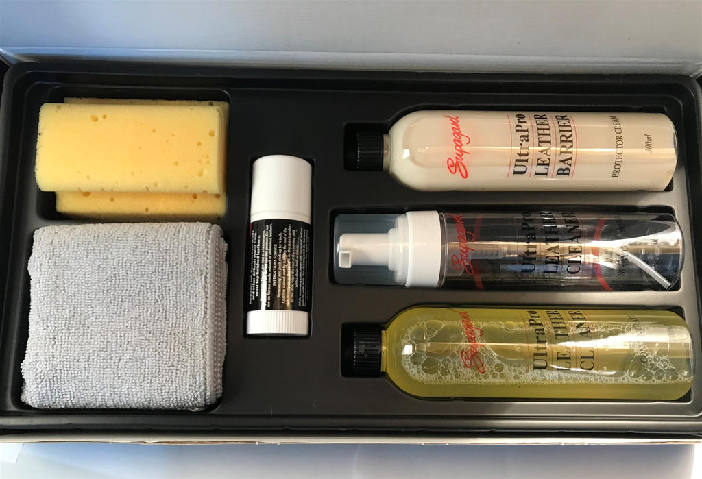 SUPAGARD EXECUTIVE LEATHER CARE KIT ~ Leather cleaner and stain remover set