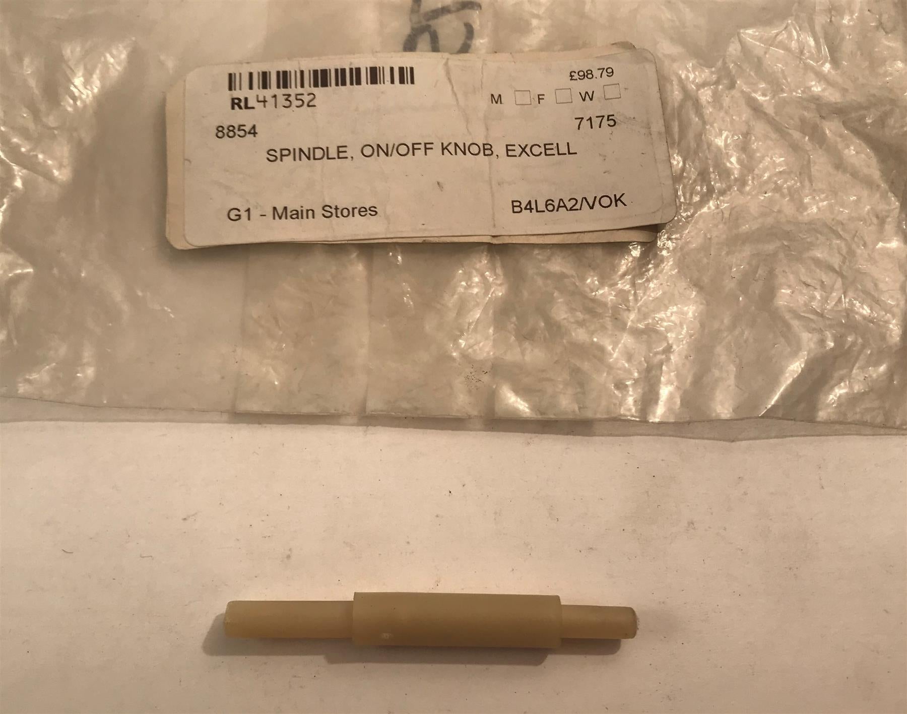 New Excell Spindle for on/off Knob 7175