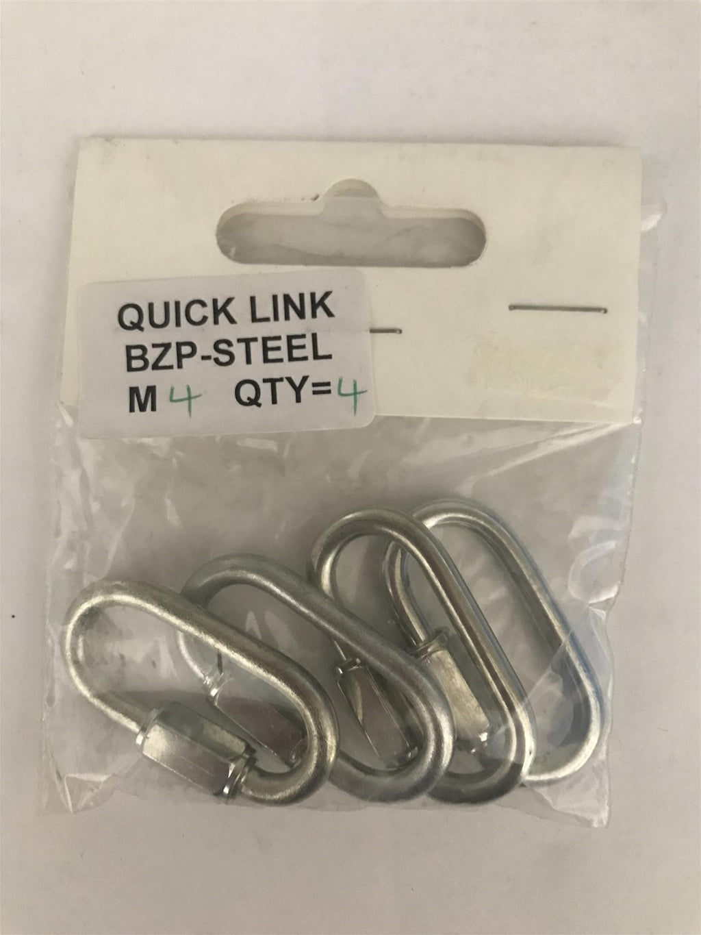 Quick Link M4 BZP Steel (Pk 4)