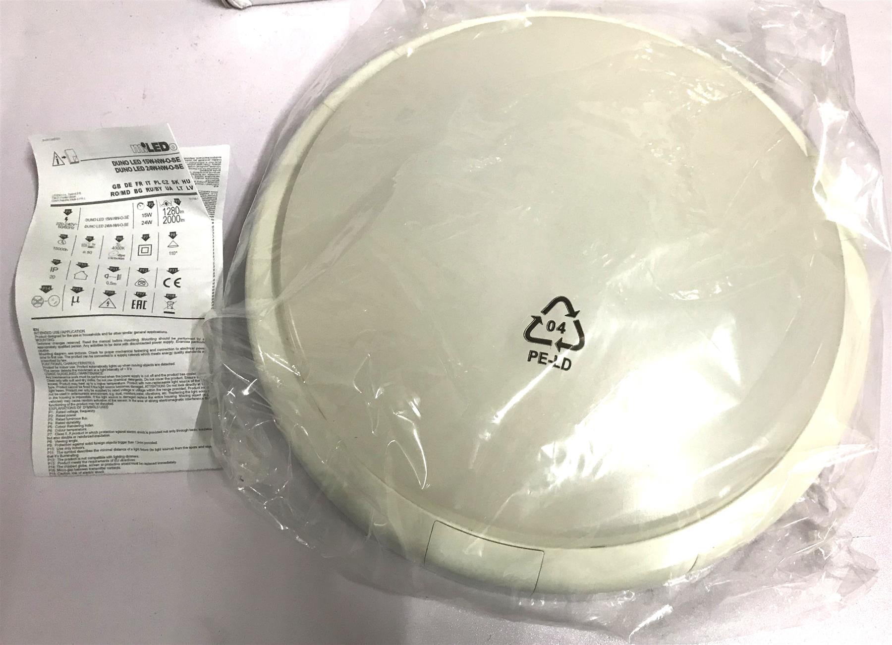 KANLUX DUNO LED 24W-NW-O-SE LED lighting fixture with a motion sensor 24W 2000lm