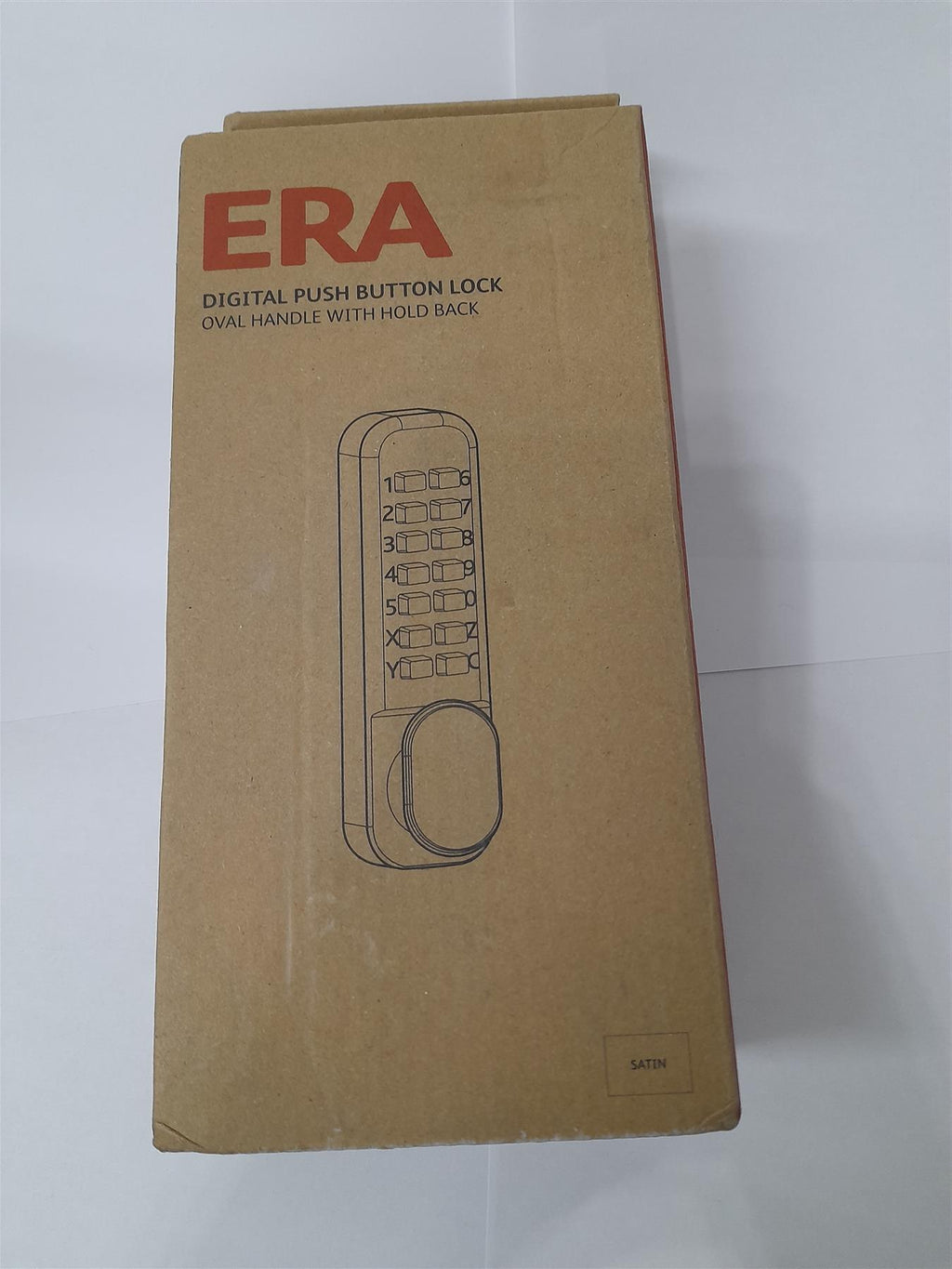 ERA PUSH BUTTON DIGITAL DOOR LOCK WITH HOLDBACK 3003-35-7