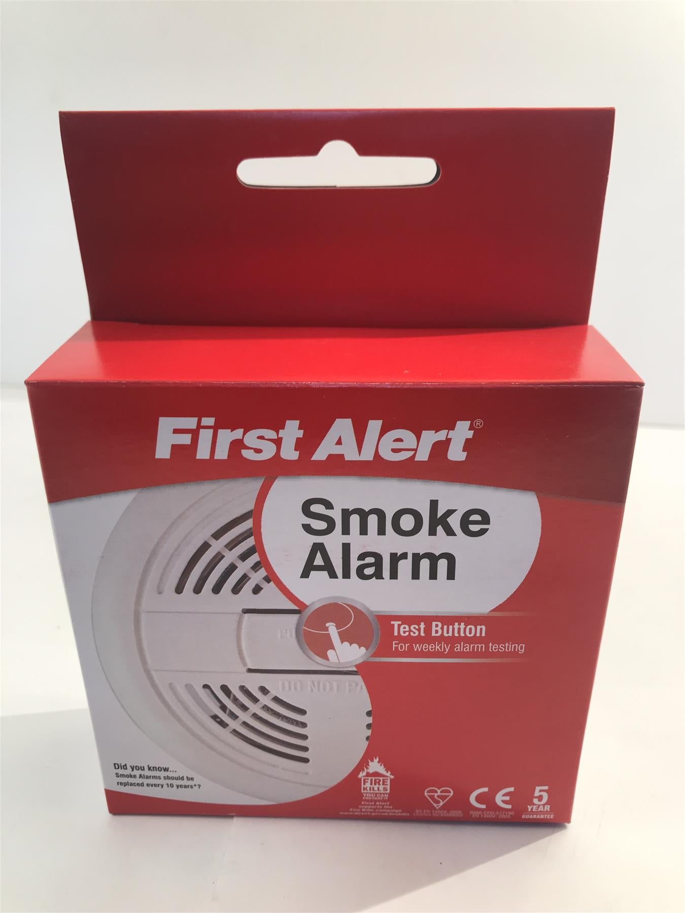 First Alert SA200 Ionisation Smoke Alarm with Test Button