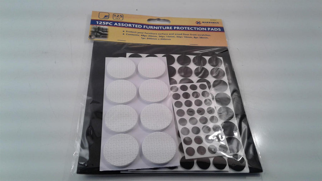 Marksman 125Pc Anti Skid Scratch Felt Pads for furniture Assorted Sizes