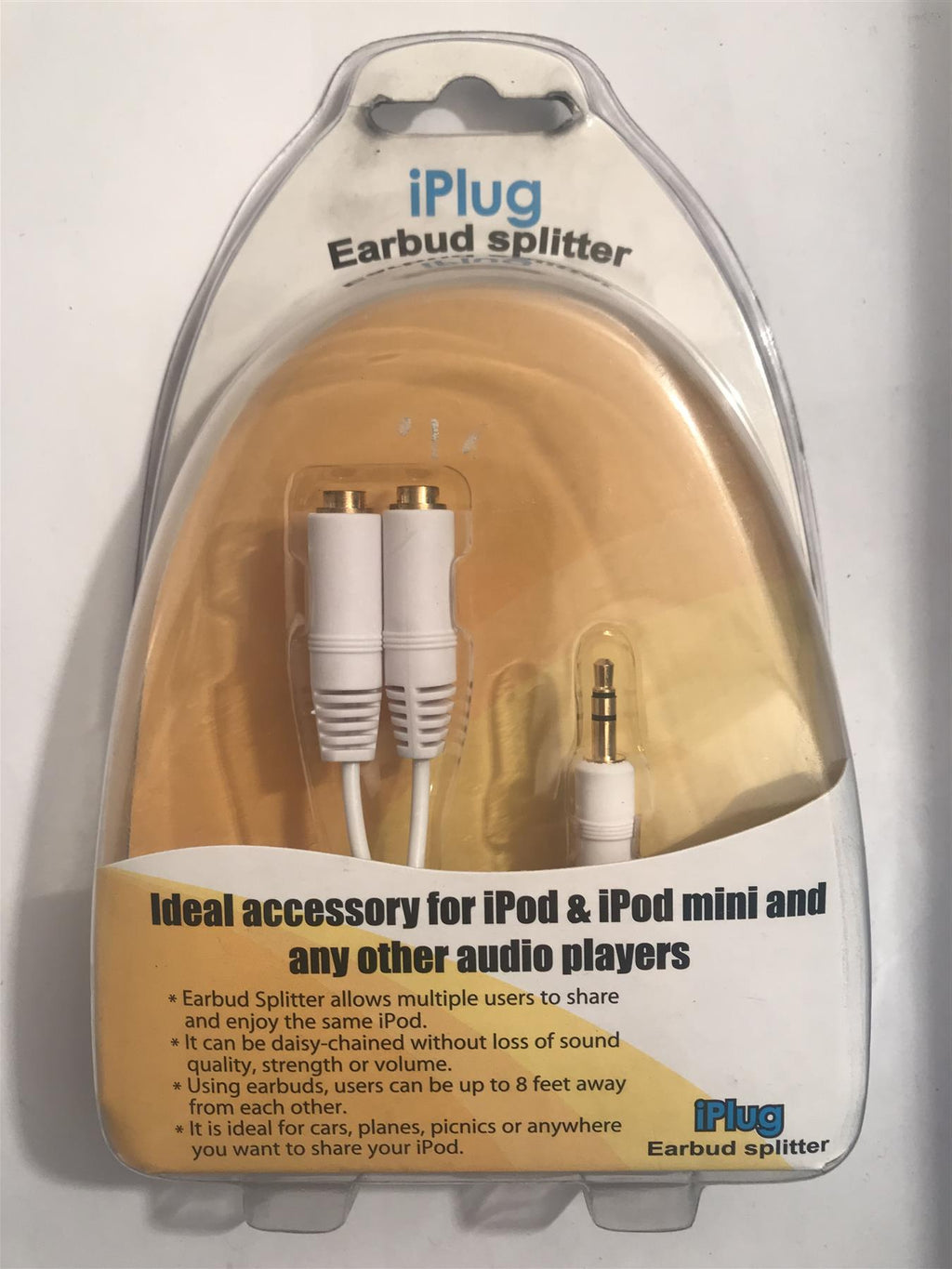iPlug Earbud Splitter  24kt Gold Plated Connectors