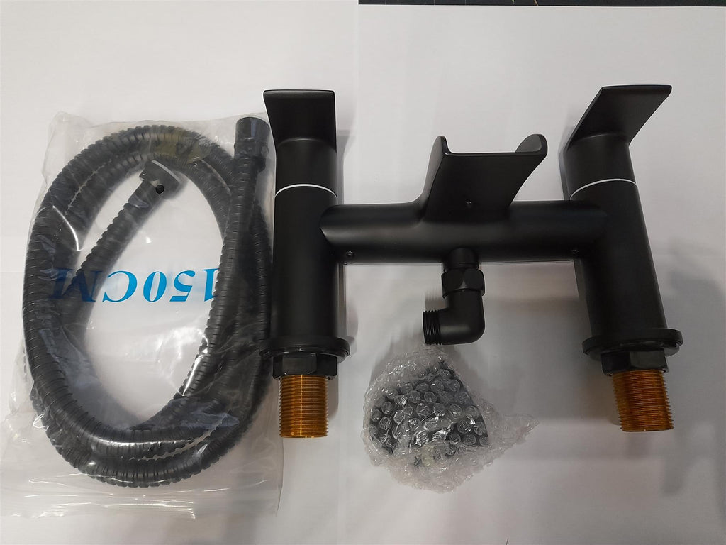 Eastbrook Bath ShowerMixer Inc Bracket , H S And Hose Black