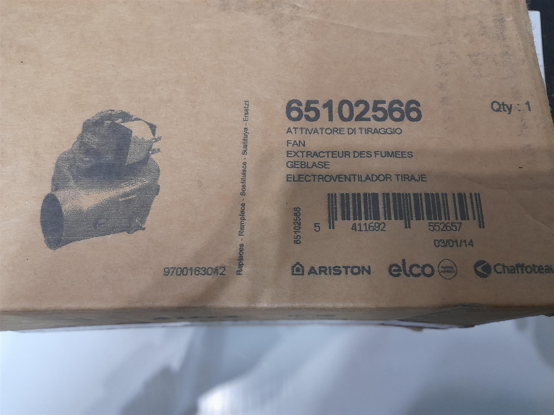 ARISTON MICROGENUS FAN 65102566