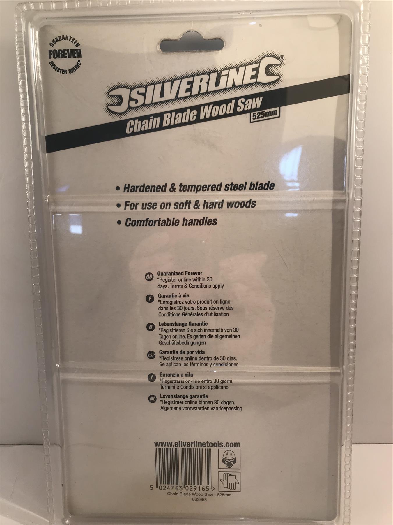 Silverline Pocket Chainsaw 525mm   633958