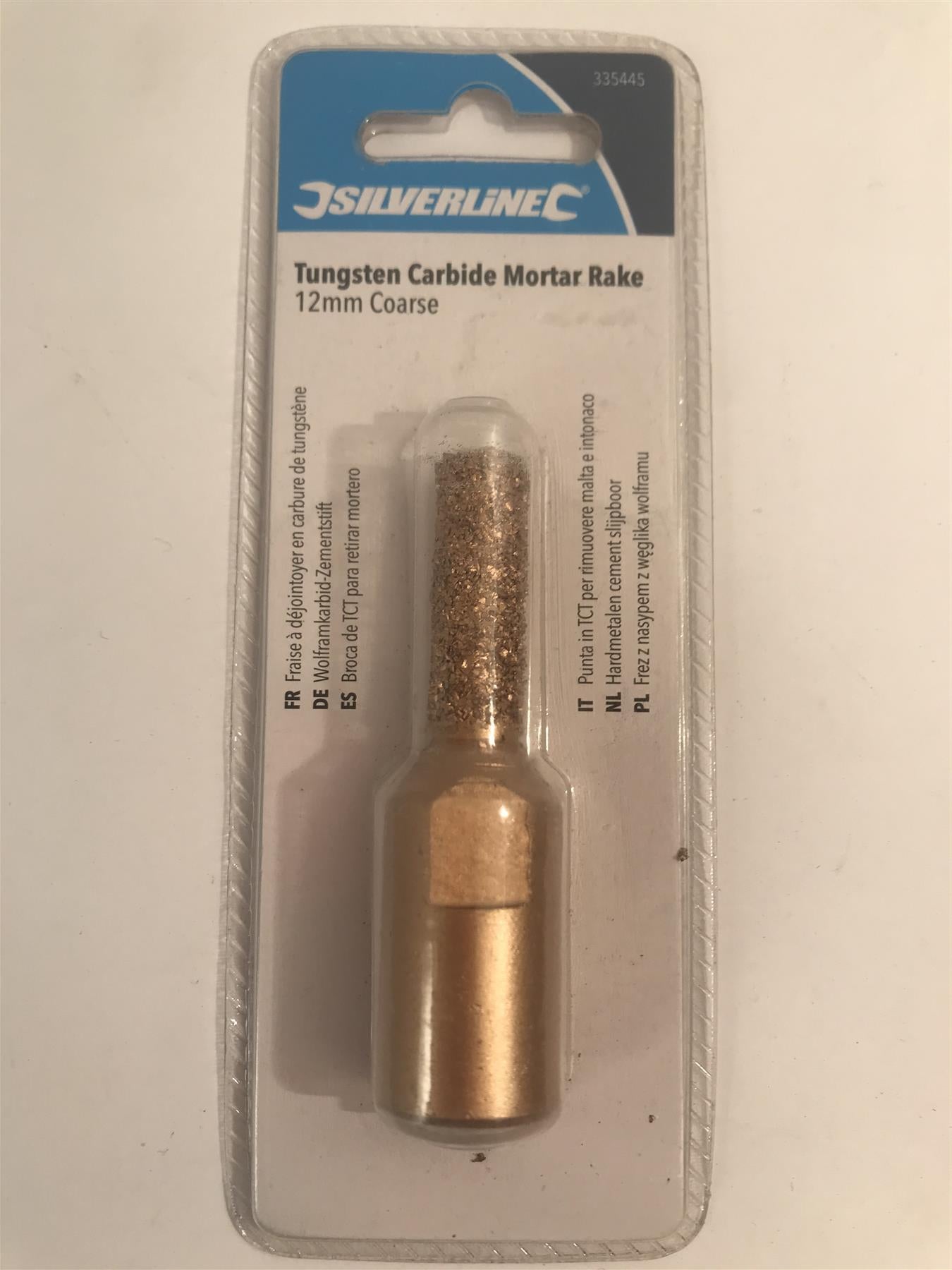 Silverline 335445 Tungsten Carbide Mortar Rake 12 mm Coarse
