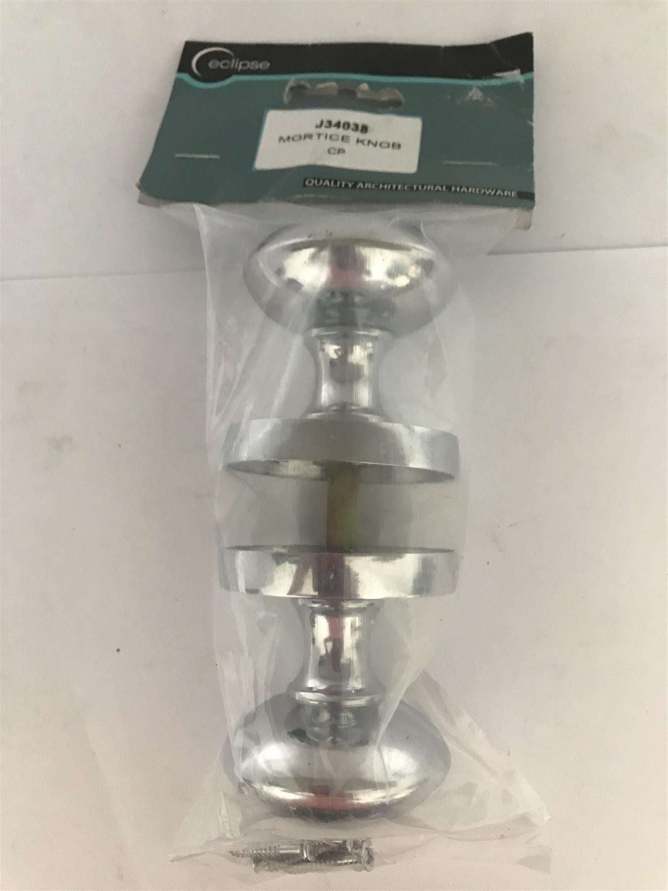 Eclipse Chrome Mortice Knob with Screws CP chrome J34038