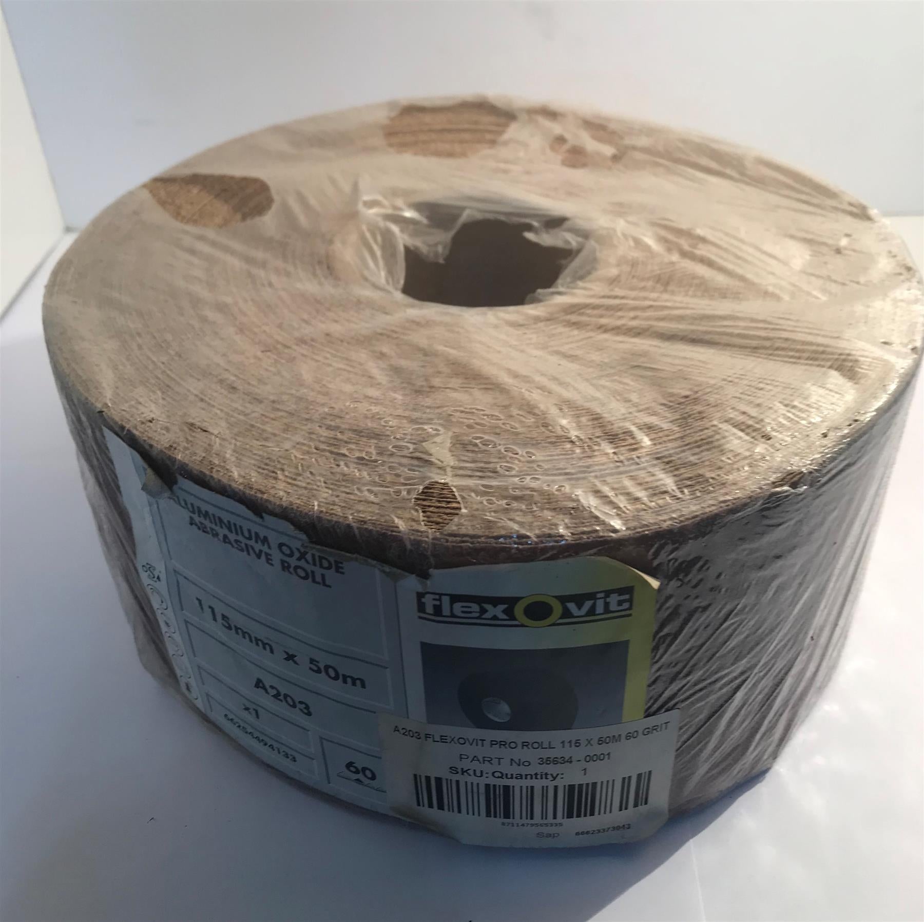 Flexovit  A203 Aluminium Oxide Abrasive Roll 115mm x 50m 60 Grit