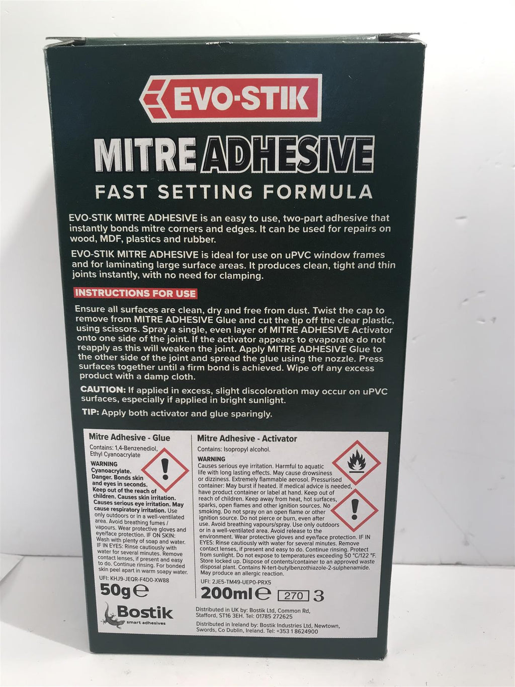 Evo-Stik Mitre Adhesive - 2 Part Fast Setting Formula