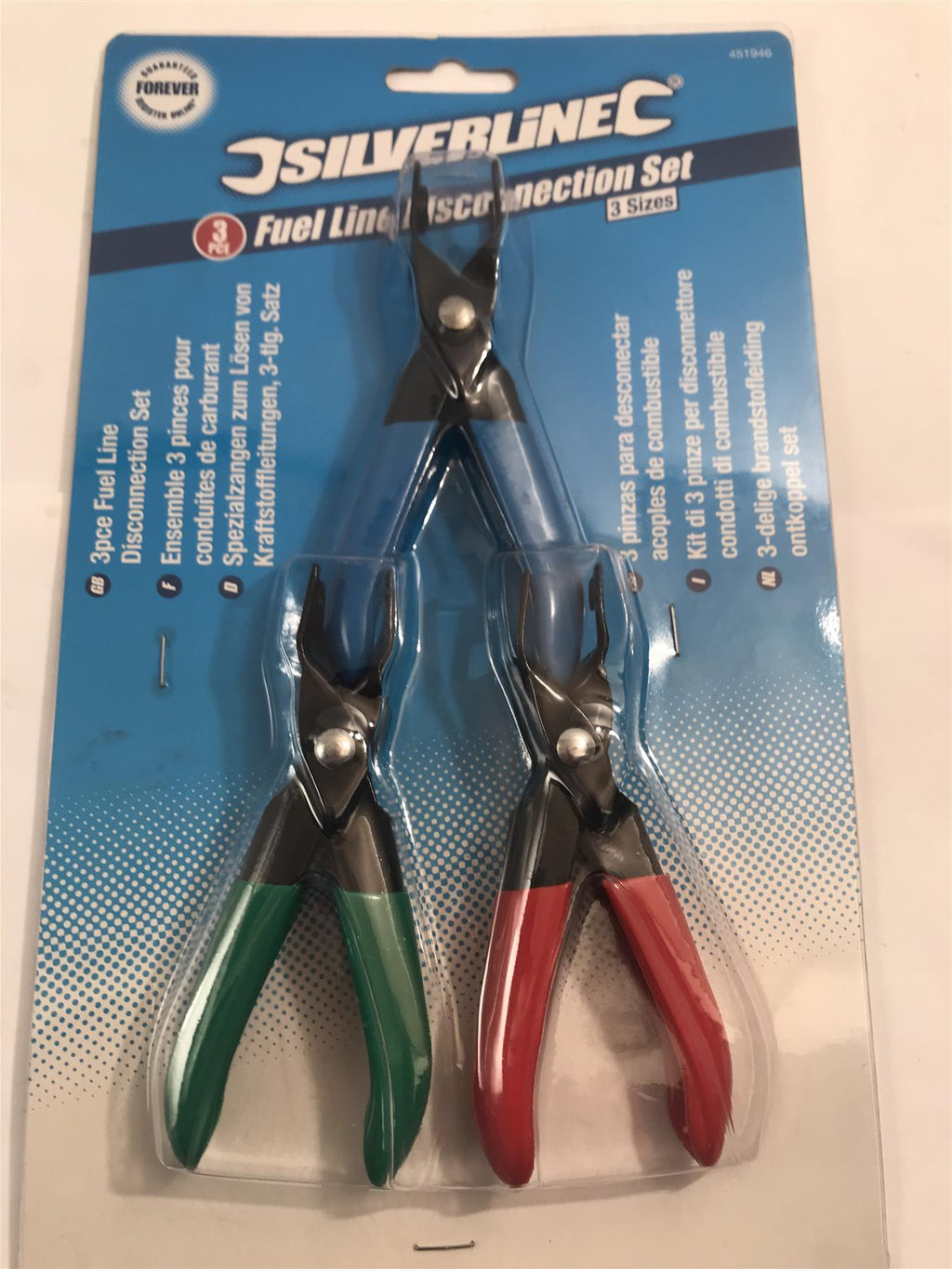 Silverline 3pc Fuel Line Disconnection Set (3 Sizes)  451946