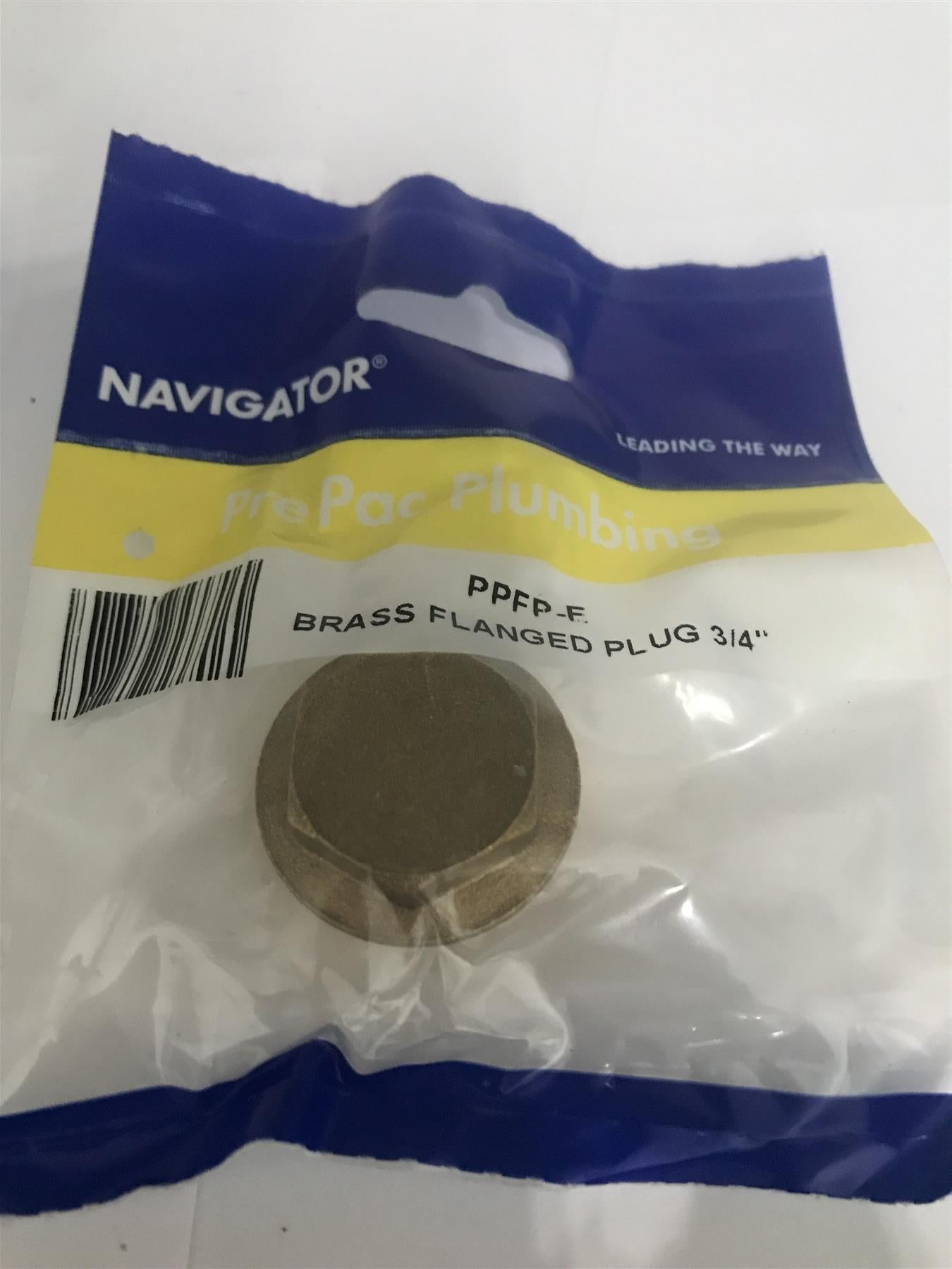 Navigator 3/4" Brass Flanged Plug  PPFP-E