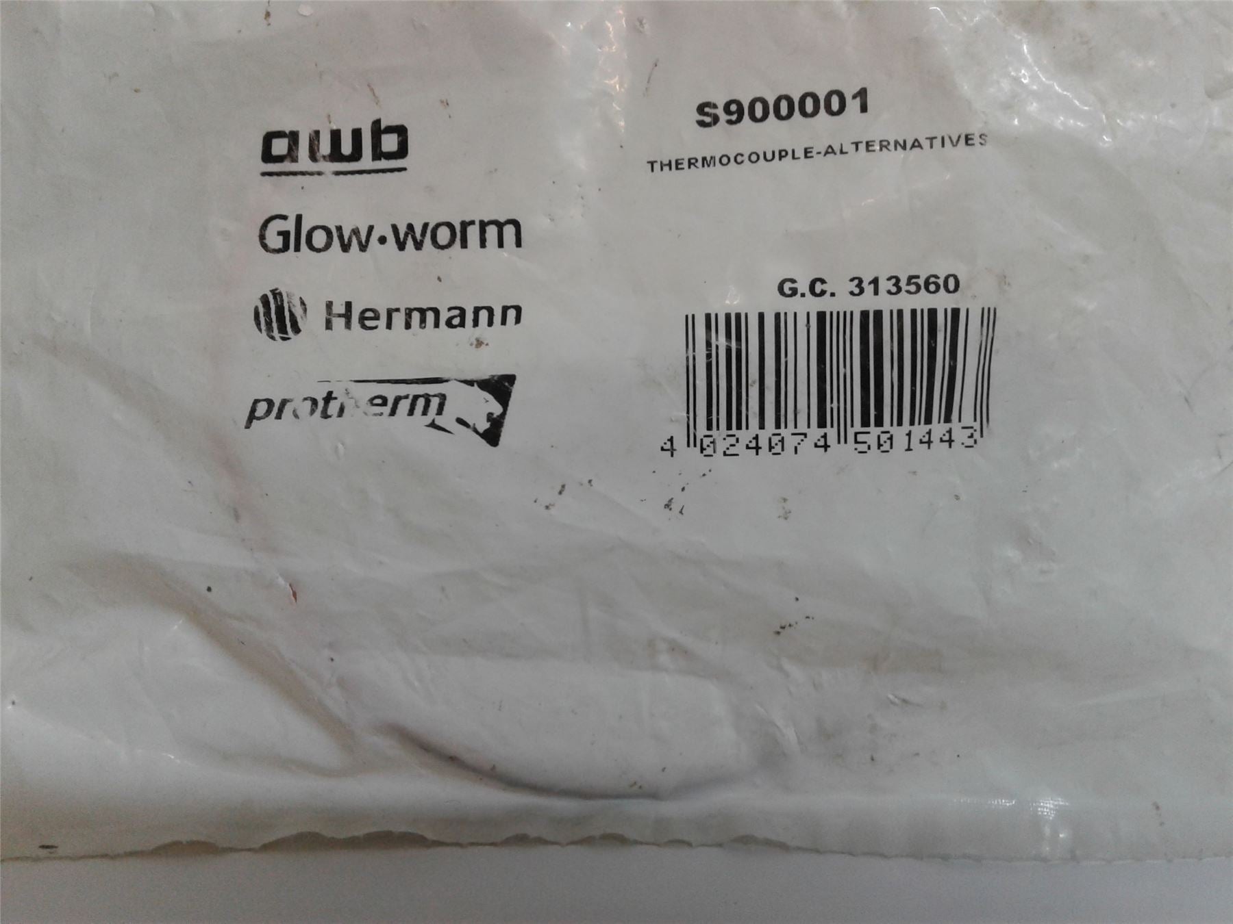 NEW GLOW WORM HIDEAWAY THERMOCOUPLE S900001