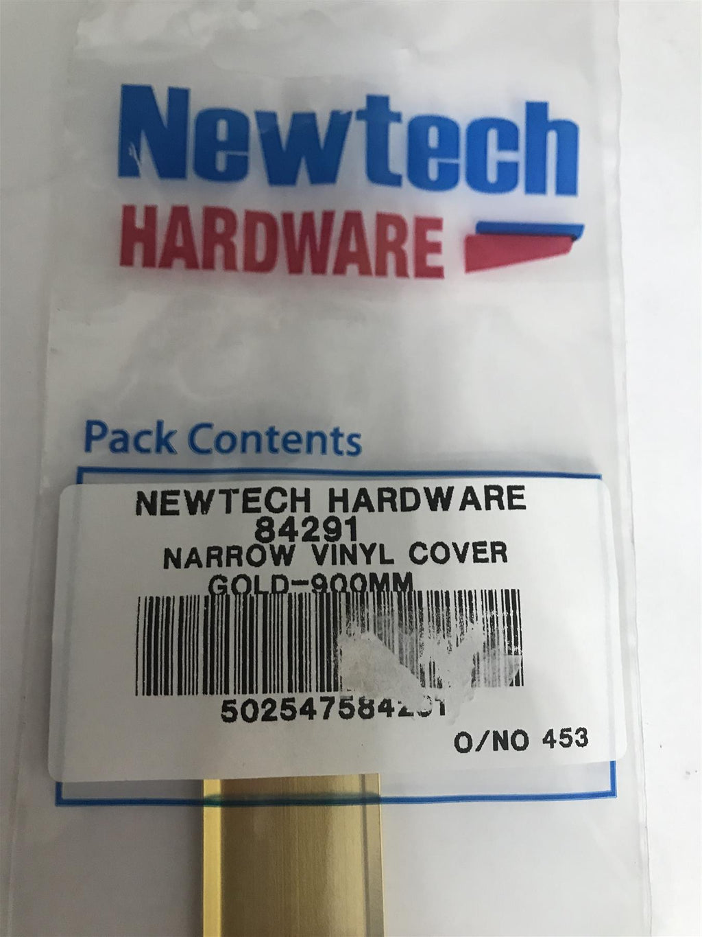 Newtech Narrow Vinyl Cover Trim Gold 900mm Gold  84291