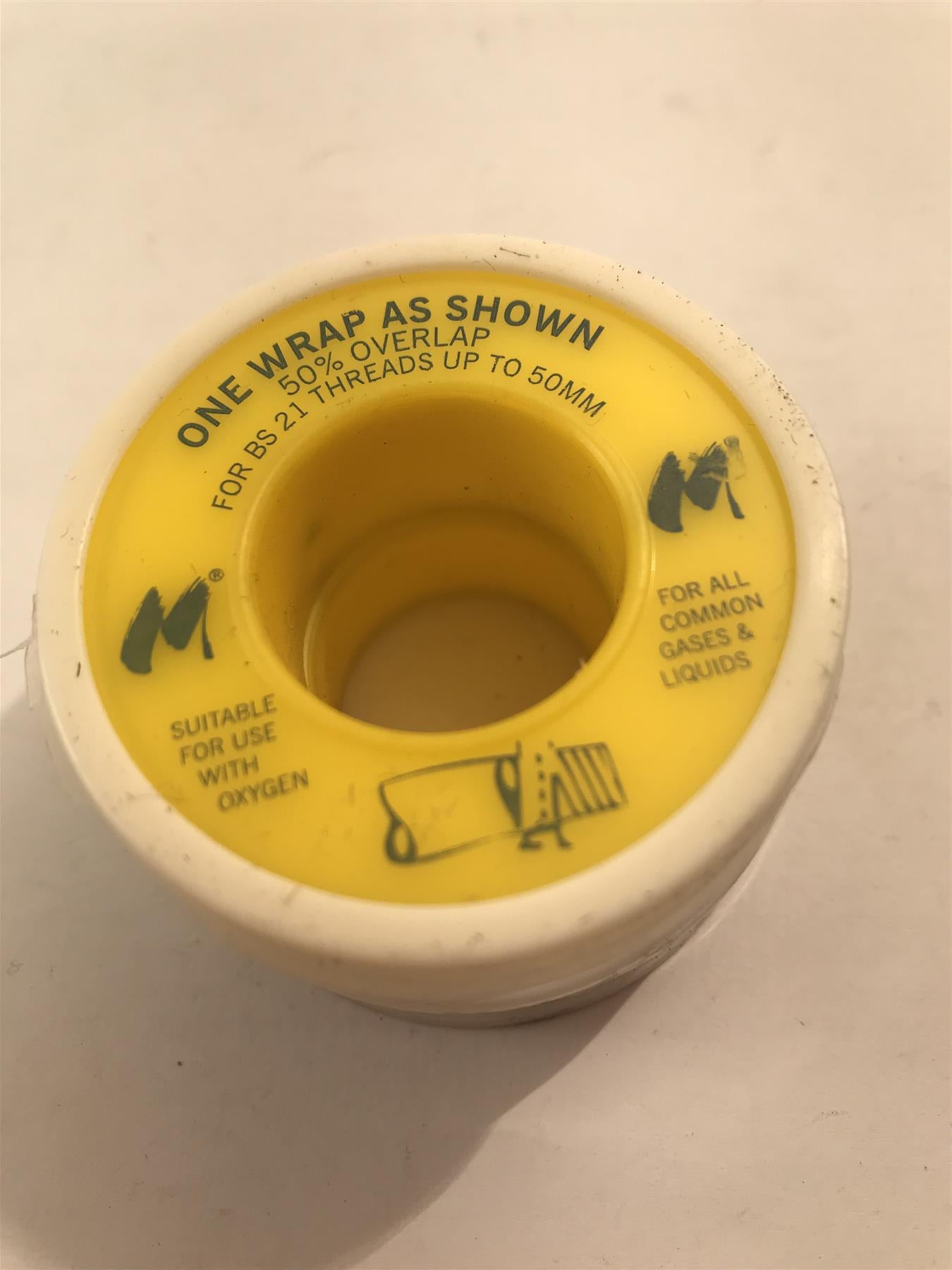 High Density P.T.F.E. Tape Threads up to  50mm