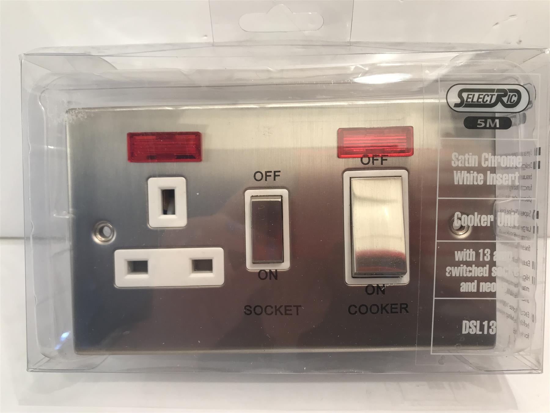 SATIN CHROME WHITE INSERT COOKER UNIT 13A SKT DSL131